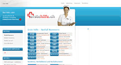 Desktop Screenshot of erstehilfe.ch